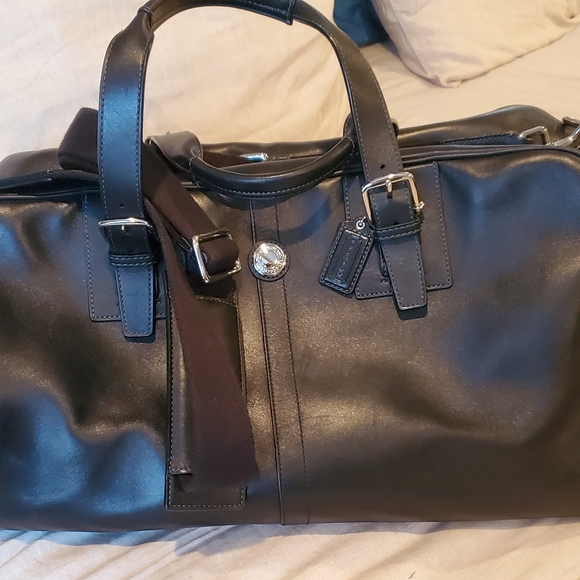 Leather COACH weekender - Picture 1 of 4